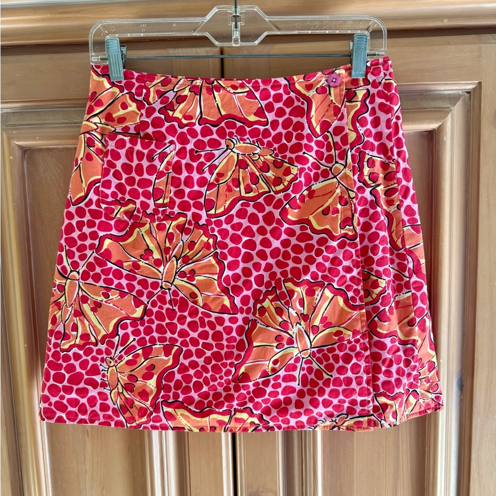 Lilly Pulitzer Reversible Wrap Skirt RARE!